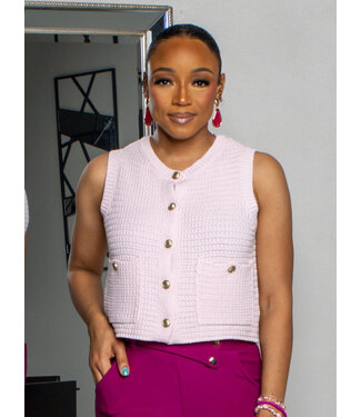 Changing Seasons Knitted Top - Soft Pink