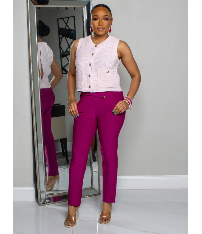 Changing Seasons Knitted Top - Soft Pink