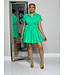 High Stakes Babydoll Dress - Green