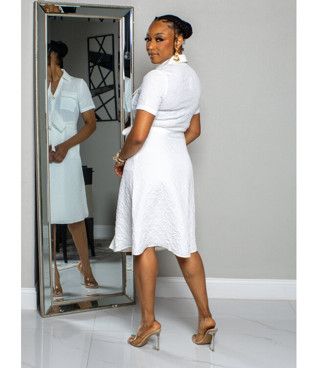 ISN'T SHE LOVELY BELTED DRESS