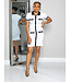 CLASSIC CONTRAST POLO DRESS