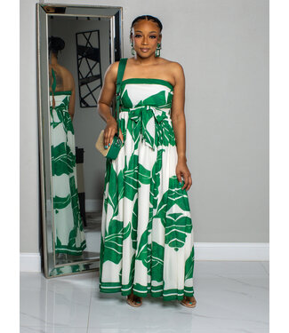 LOST IN THE JUNGLE MIDI DRESS