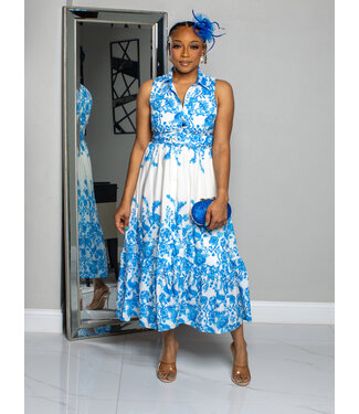 Coastline Cues Floral Midi Dress