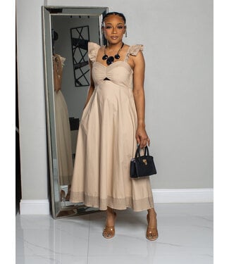 PLACES TO GO MIDI DRESS