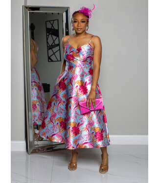 Beautiful Melody Floral Midi Dress