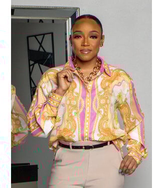 Golden Hour Buttoned Top