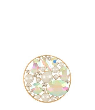 Never The Less Brooch - Gold Iridescent