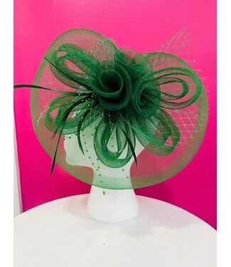 No Dull Moments Fascinator - Green