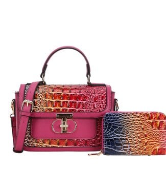 Safari Moments Handbag & Wallet Set - Rose