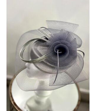 Heaven Sent Fascinator - Grey