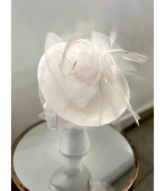 Hush Baby Fascinator - White