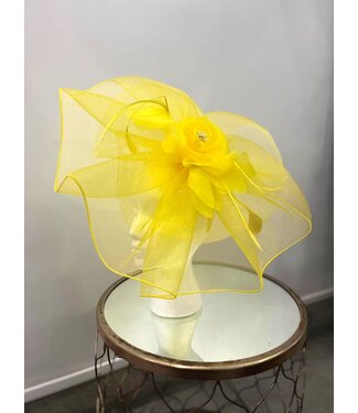 Ready For More Fascinator - Yellow
