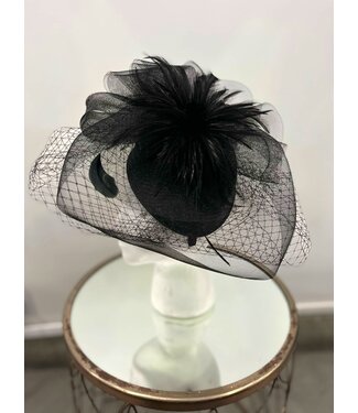 TIMELESS CHARM FASCINATOR - BLACK