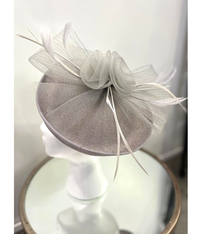 Hush Baby Fascinator - Grey
