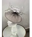 Giving My All Fascinator - Grey