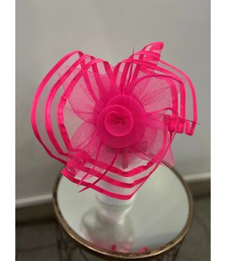 Keep Me In Line Fascinator - Pink