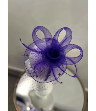 POLISHED & POISED FASCINATOR - PURPLE