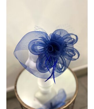 No Dull Moments Fascinator - Royal Blue