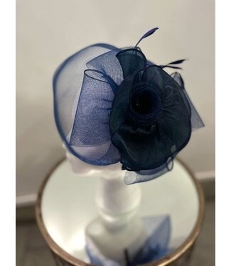WISHING YOU WELL FASCINATOR - NAVY