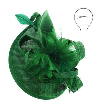 Timeless Twist Fascinator - Green