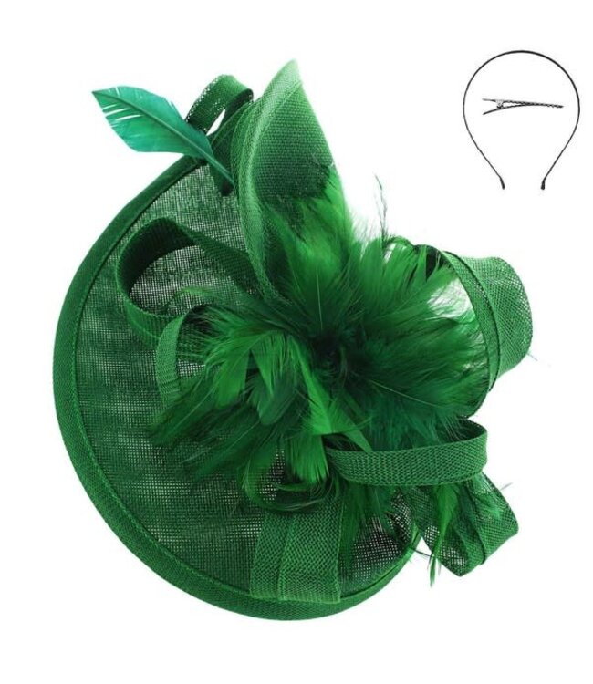 Timeless Twist Fascinator - Green