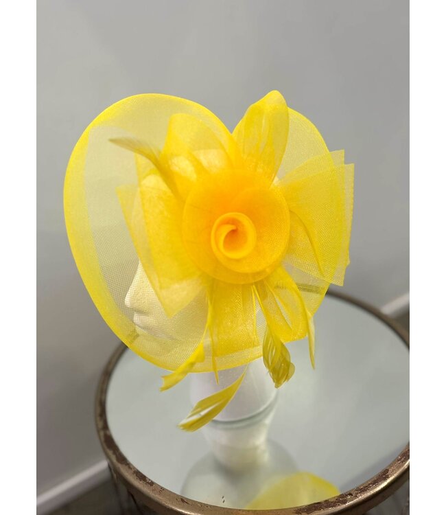 Endless Love Fascinator - Yellow