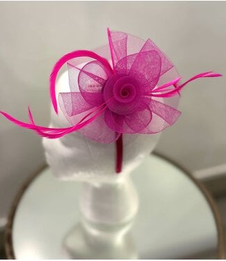 Hello Rose Fascinator - Pink