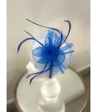 Hello Rose Fascinator - Royal Blue