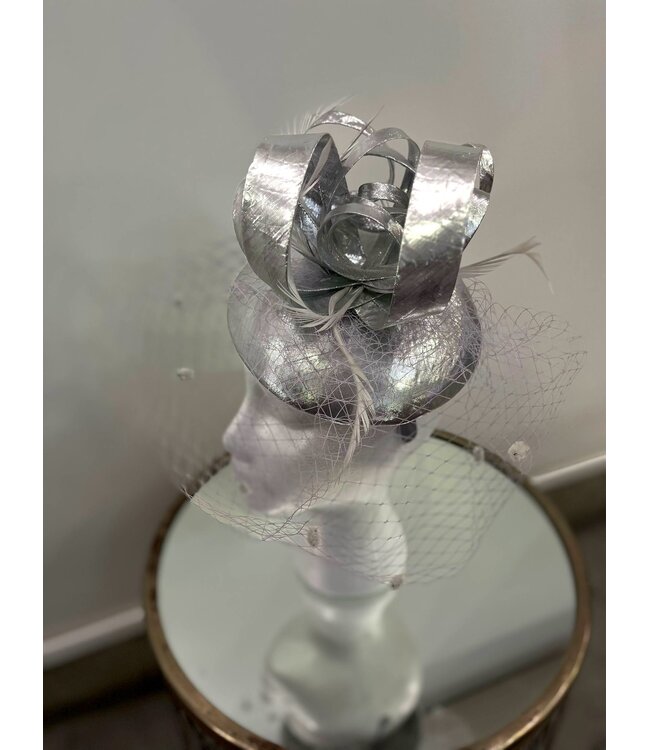 Take Charge Fascinator - Silver