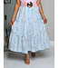 Fairytale Blossoms Smocked Skirt - Blue
