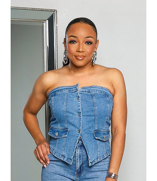 Out & About Denim Top