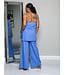 Go With The Flow Pants Set - Blue
