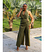 Wrap Me Up Jumpsuit  - Olive