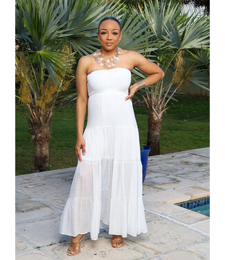 Misty Angel Midi Dress