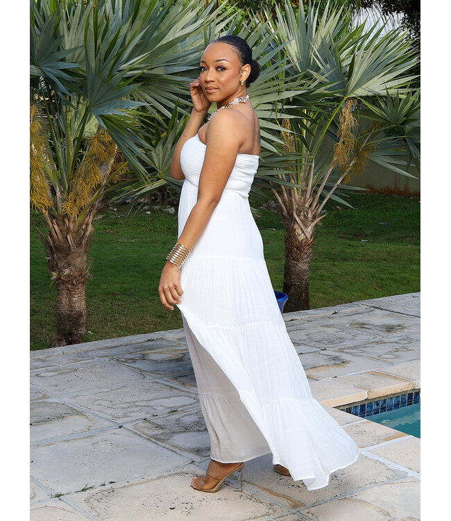 Misty Angel Midi Dress