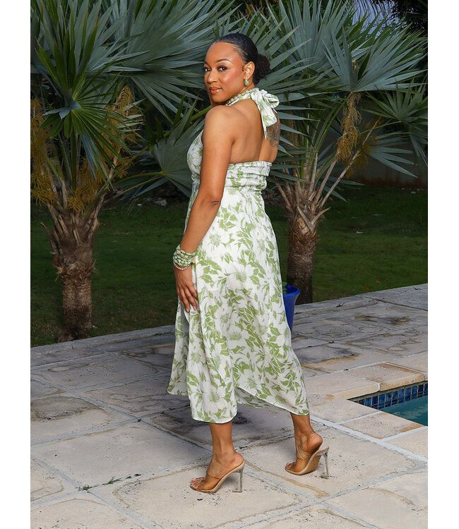 Whispering Petals Midi Dress