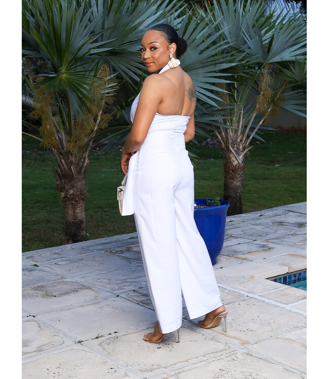 Wrap Me Up Jumpsuit - White