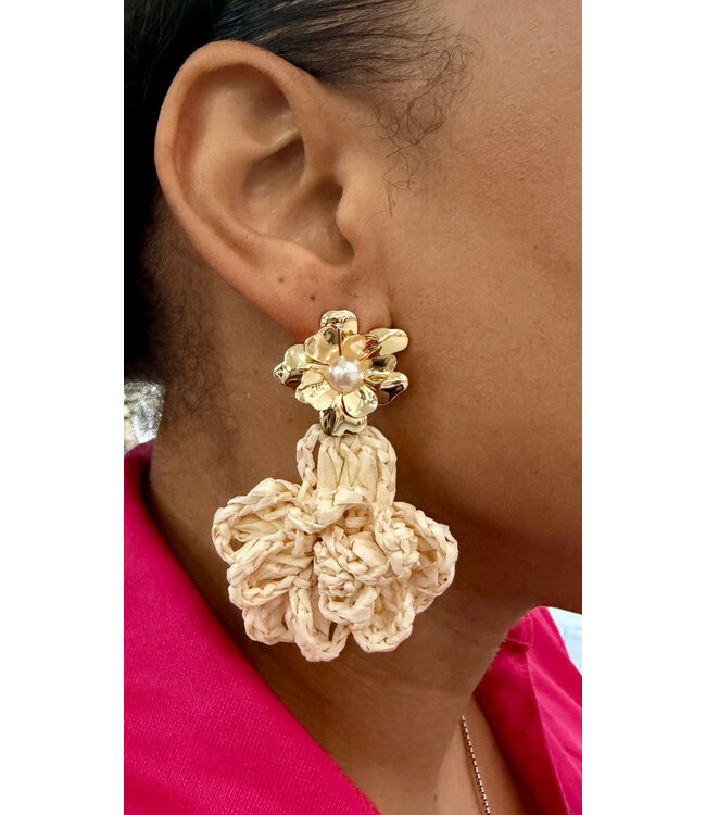 SUMMER IN CANCUN EARRINGS - BEIGE