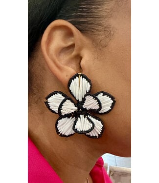 LOST IN THE FIELD EARRINGS - WHITE