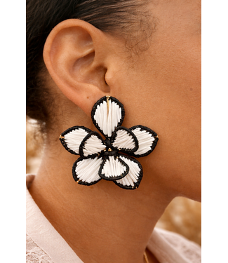 LOST IN THE FIELD EARRINGS - WHITE