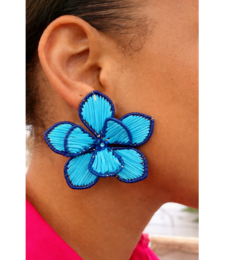 LOST IN THE FIELD EARRINGS - BLUE