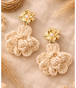 SUMMER IN CANCUN EARRINGS - BEIGE