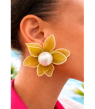 FLOURISH ME EARRINGS - GREEN