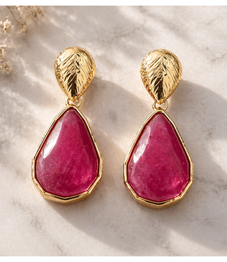 GIVING ENERGY EARRINGS - FUCHSIA
