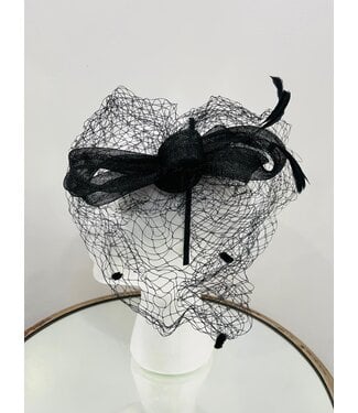 Perfect Little Bow Fascinator - Black