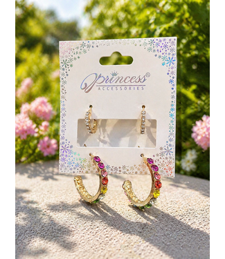 Bright Days Crystal 2 Pair Huggies