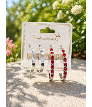 Incredible Me 2 Pair Hoop Set