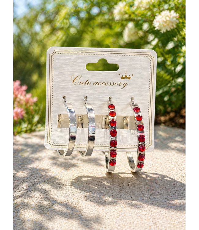 Incredible Me 2 Pair Hoop Set