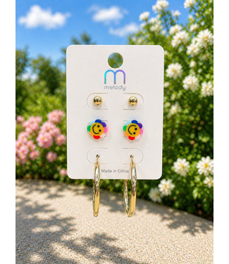 Pretty Lil Ting 3 Pair Earring Set