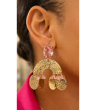 HERE FOR FUN EARRINGS - PINK